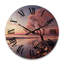 Horloge murale en bois rose-1381905419