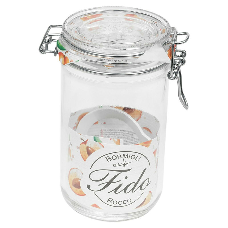 Glass Jar, 13.5cm H x 10.5cm W x 10.cm5 D