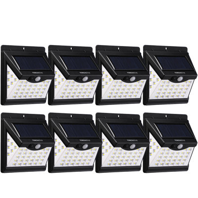 40 LED Solar Lights, Security Wall Lighting, Waterproof Motion Sensor Light, 6500K Pure White