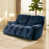 Dark Blue Chenille Fabric