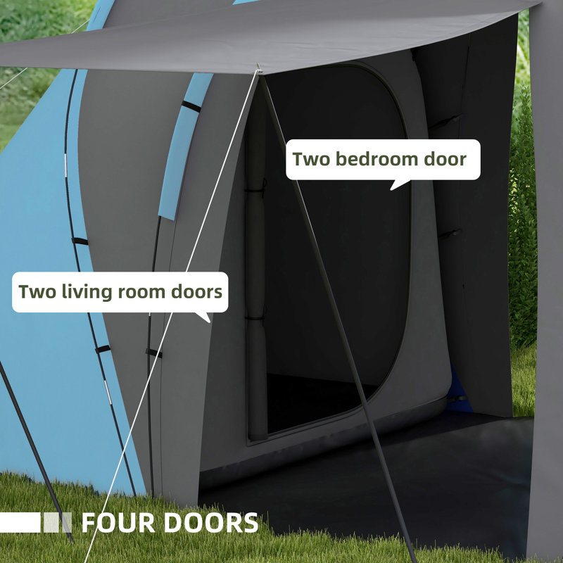 6 Person Tent, Blue