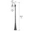 Lampadaire solaire Orion - noir