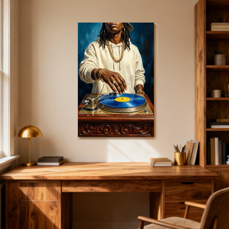 Platine vinyle Fashion DJ, H 30 po x l 20 po