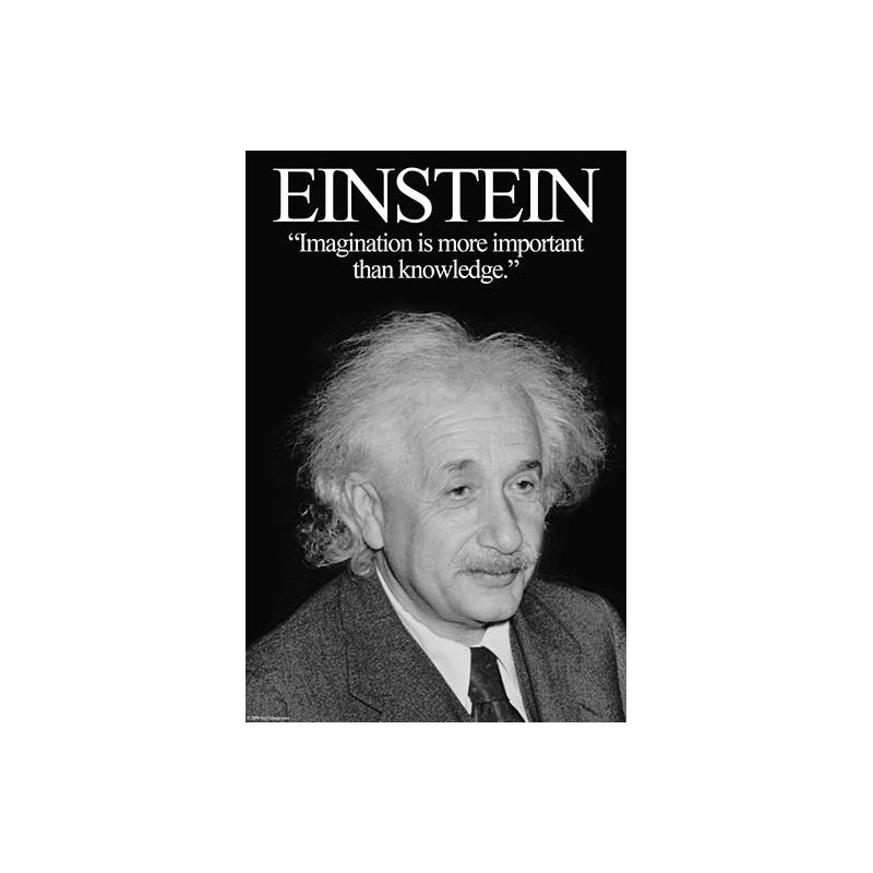 « einstein » par wilbur pierce, impression, H 66 po x l 44 po