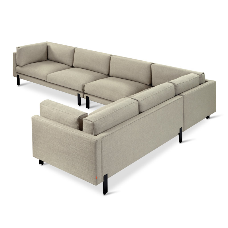 Canapé modulaire Silverlake XL, Andorre étain performance vannerie, Orienté vers la droite
