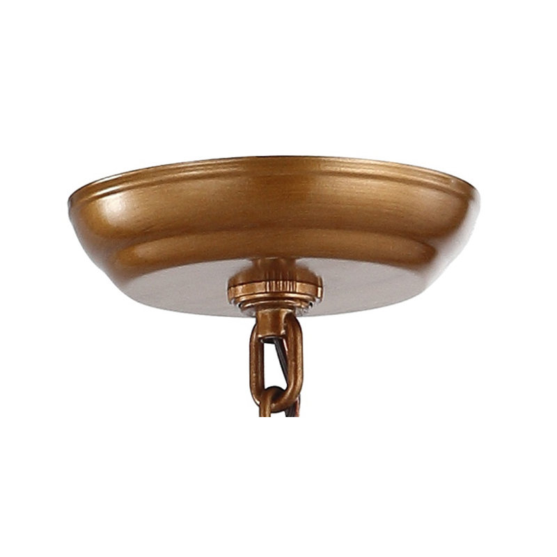 Joree 4 - Luminaire suspendu géométrique lanterne, Or antique, H 24,5 po x l 16 po x P 16 po