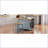 Kitchen Island, 53-Inch Classic Slate Gray-Blue MDF with Drop Leaf, Power Outlets, Rolling Wheels | Medium | Kitchen Carts-1312308673
