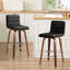 65 CM Swivel Bar Stools With Back Faux Leather Upholstered-124571191-119423180