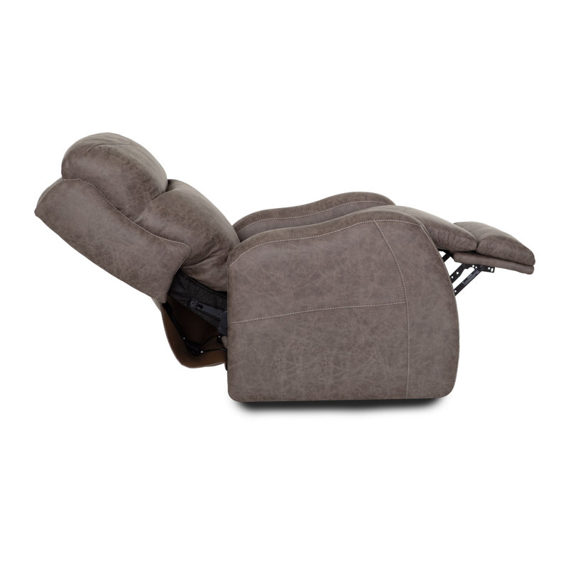 Fauteuil inclinable électrique à 3 voies avec repose-tête électrique / siège lombaire électrique / siège en cuivre, Brun