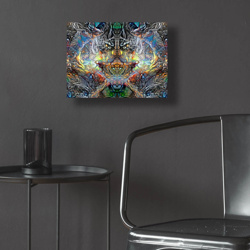 "Cosmogon" par Pierre Gavidia, H 12 po x l 16 po x P 0,13 po