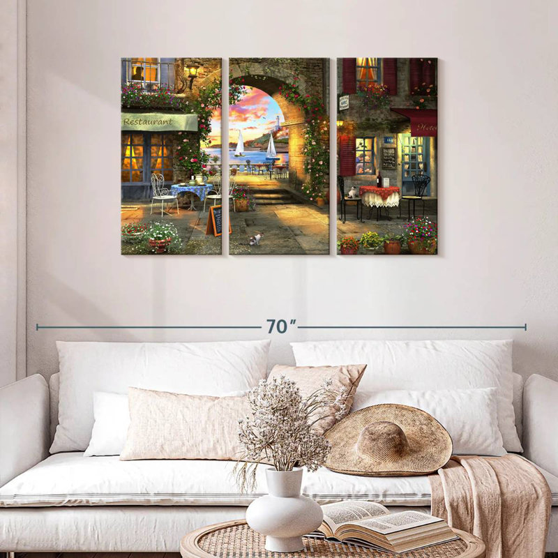 Sireci Mediterranean Evening, 28" H x 45" W