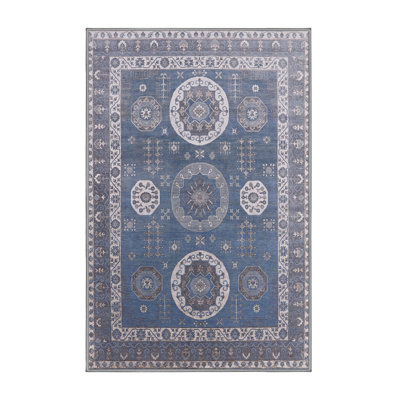 Tapis oriental bleu