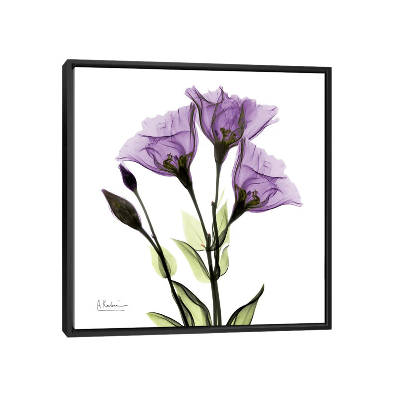 « de la croire », impression sur toile, H 18 po x l 18 po x P 1,5 po, Toile avec cadre noir, Pas de tapis