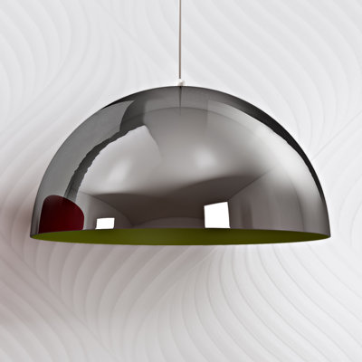 BISTRO 1 - Light Chrome Dome Pendant