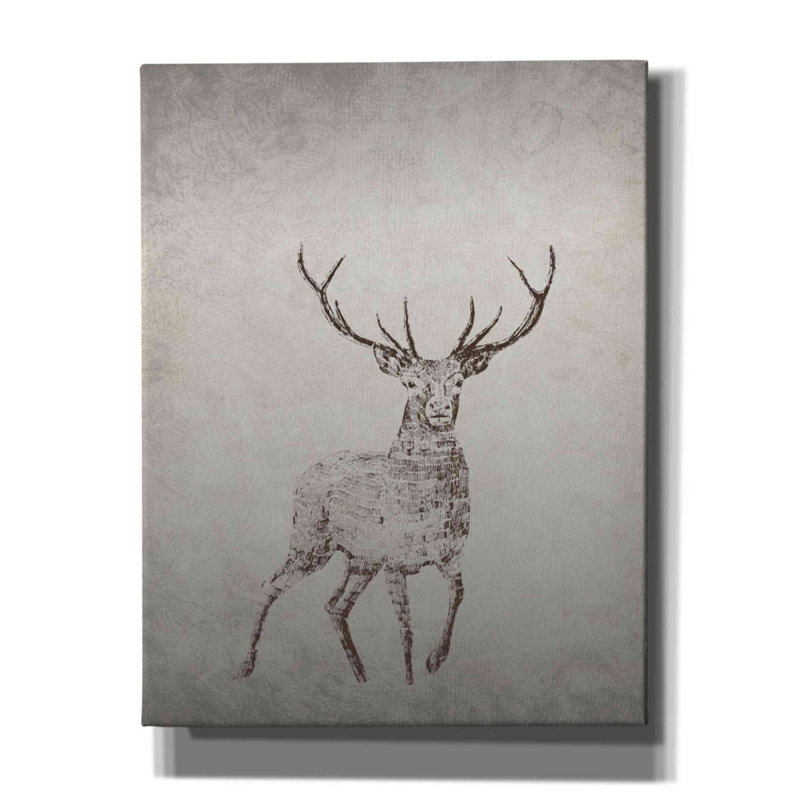 «Deer» par Incado, estampe numérique sur toile, H 34 po x l 26 po x P 1,5 po