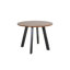 Solt Acacia Round Solid Wood Top Metal Base Dining Table-1423753931