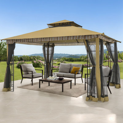 13 pi. L 11 pi. X P 11 pi. D Patio en acier