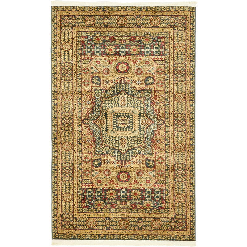 Oriental Area Rug, Rectangle 61 x 91cm