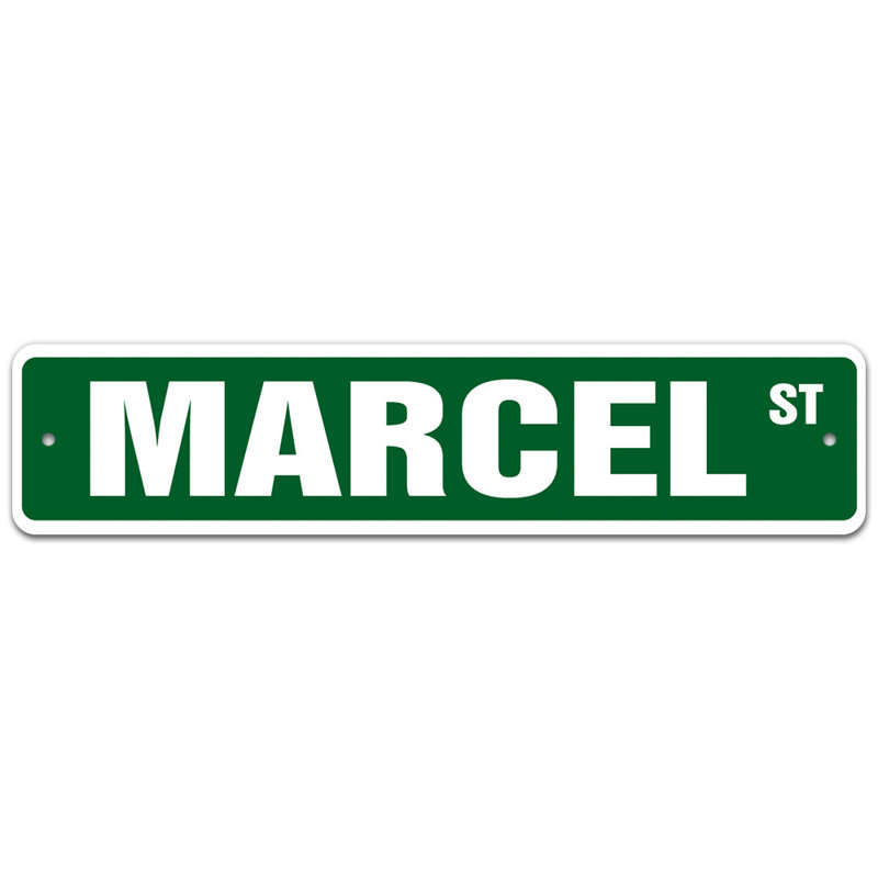 Plaque de rue Wharton, H 6 po x l 24 po x P 0,1 po
