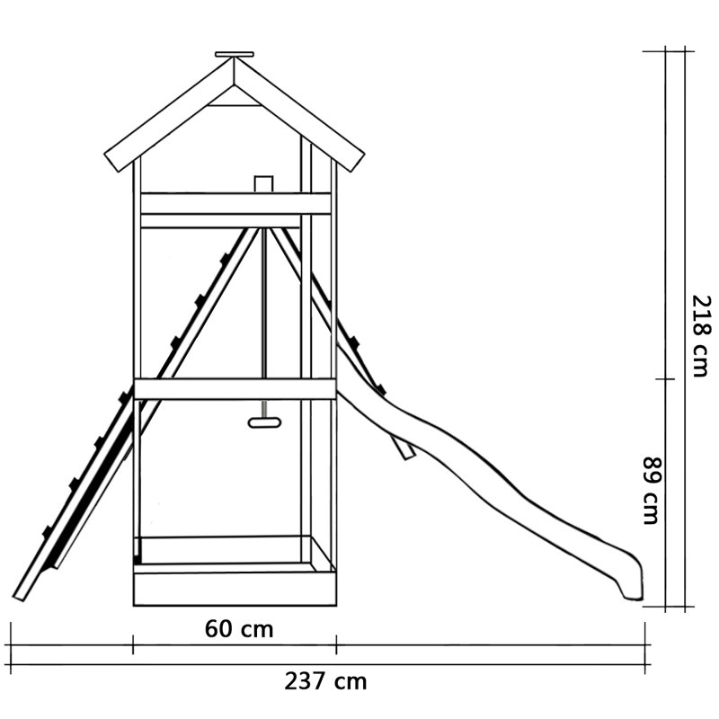 Freeport Park Swing Set with 2 Swing(s) , Slide(s)