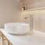 Robinet de lavabo de salle de bain à poignée simple 11,21 po certifiée CUPC par les deux personnes (fini noir mat)-117992750