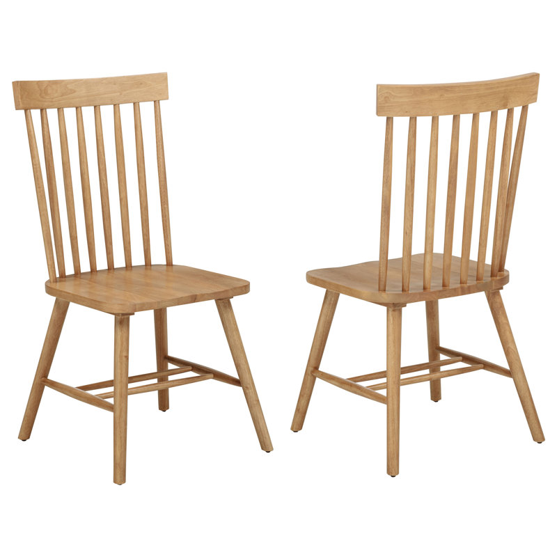 Ensemble de 2 chaises d'appoint Simoneau Windsor, Frêne clair