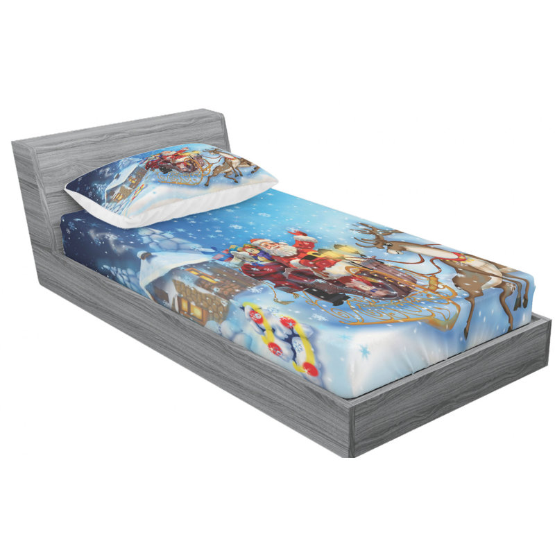 Microfiber Sheet Set, Twin Sheet Set with Fitted Sheet