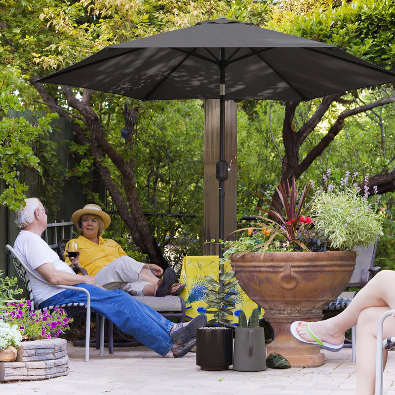 265cm Market Parasol, Black