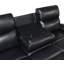 Upholstered Home Theater Seating with Cup Holder
