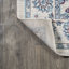 Tapis persan traditionnel ivoire / bleu / rouge Hatha-1107870812