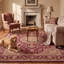 Tapis Darnley traditionnel à médaillon, style persan, bordeaux, cuivre, vert, crème, rose, lavable à la machine, antidérapant, à poils courts, pour l'intérieur et l'extérieur, adapté aux animaux domestiques, idéal pour le salon, la chambre, la salle à manger, l'entrée, le couloir ou le bureau.-1273664486
