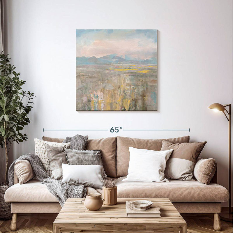 Distant Mountains, 36" H x 36" W