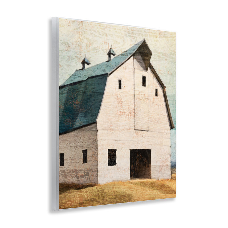 Plaque murale rustique grande grange bleue, design par Susan Jill