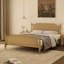 Structure de lit en rotin de style traditionnel, aucun sommier nécessaire