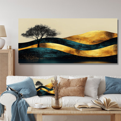 «Giammarco Minimal Forest Solitude Horizon I», art mural de paysages abstraits