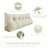 Sit-up Back Comfort Ivory Linen Headboard Reading Wedge Pillow Triangular Bed Rest Back Support Compression-64012955