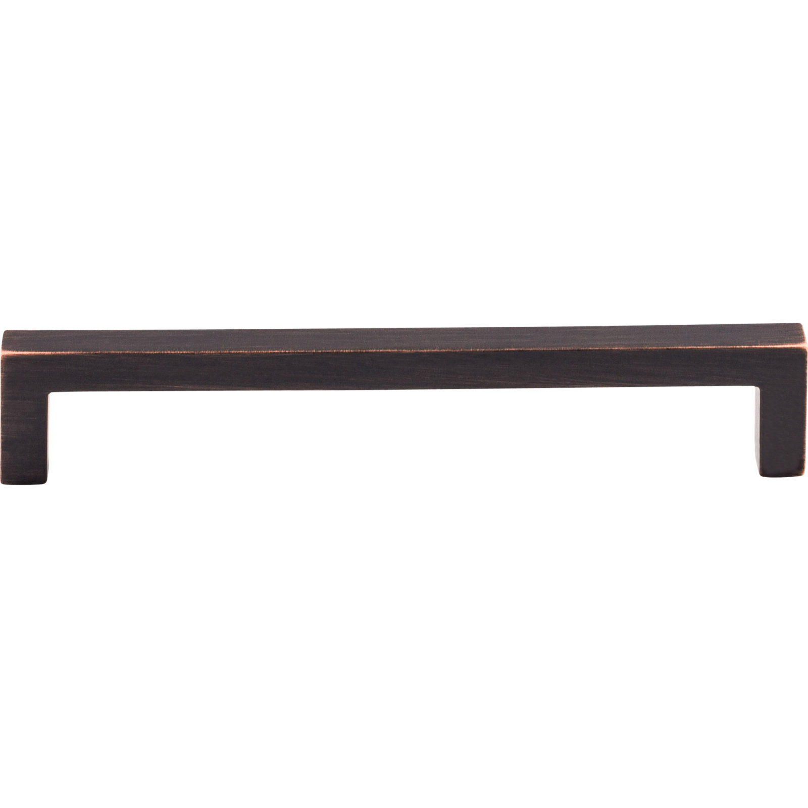Square Bar Cabinet Pull, 6 5/16" Center to Center, Tuscan Bronze