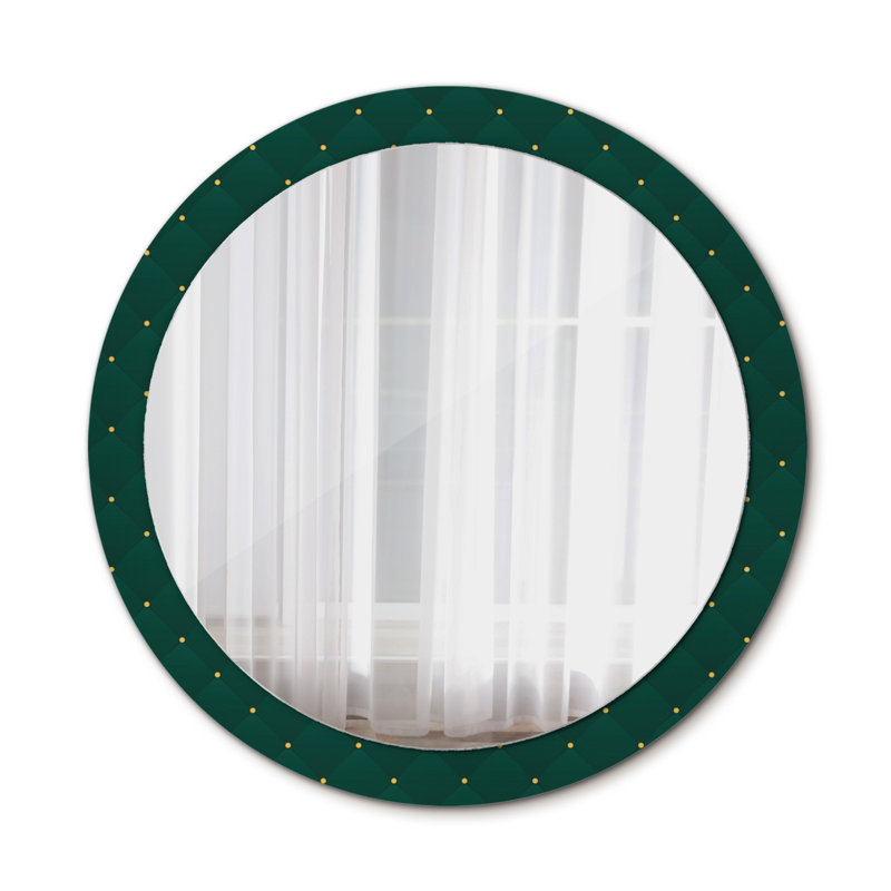 Huldar Glass Flat Wall Mirror, 90cm H x 90cm W