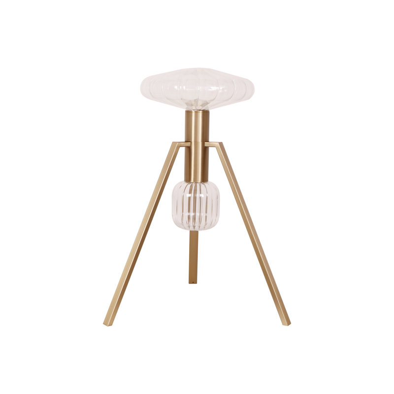 Lampe trépied 20 po Cascada, Champagne
