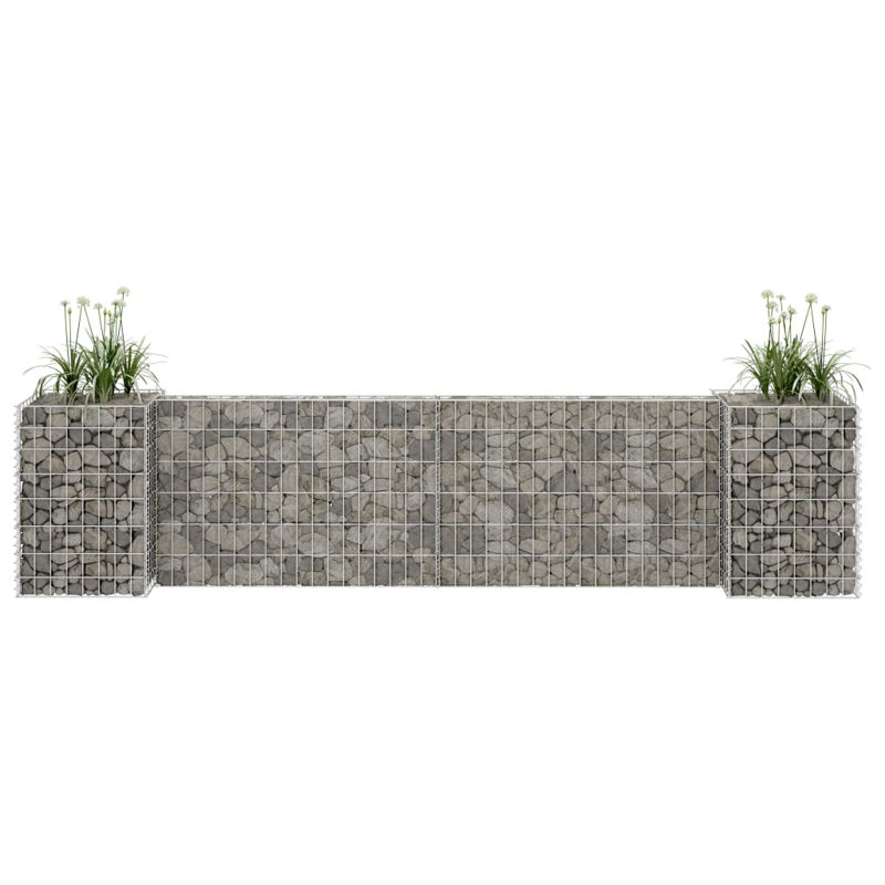 Mur de soutènement Gabion Gabion, H 23,6 po x l 102,4 po x P 15,7 po
