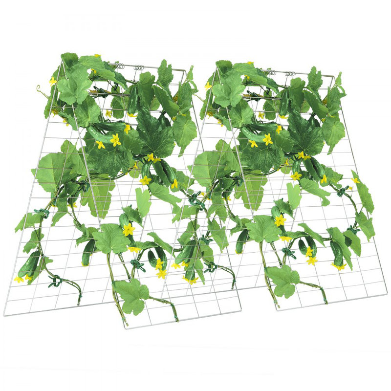 Treillis de jardin pliable en A à concombre 35 po x 55 po