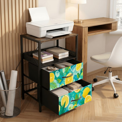 15.7'' W Metal Nightstand
