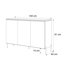 Muzammil AURORA II Three-Door Chest of Drawers Cashmere