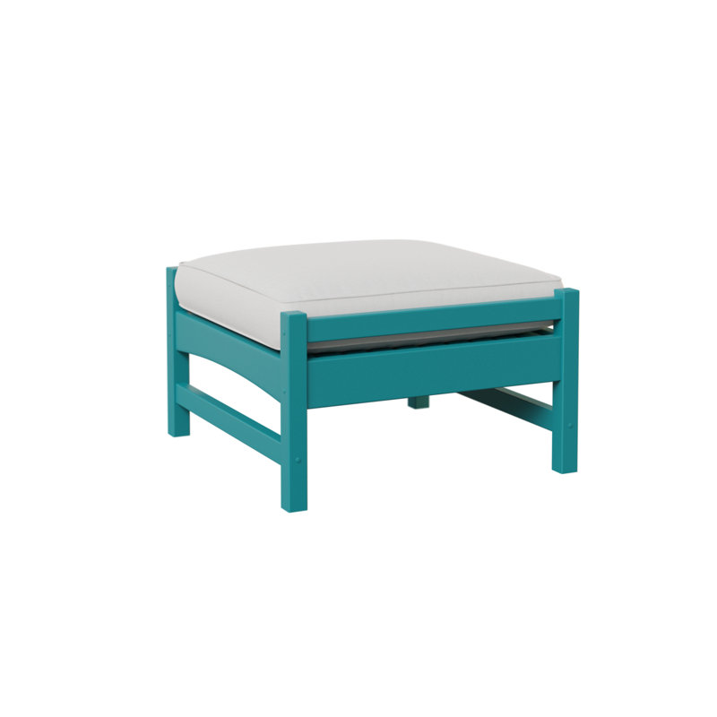 Repose-pieds Camden, Milano Char, Aruba Blue
