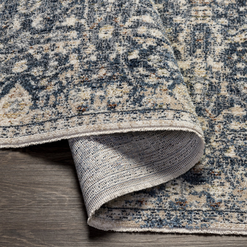 Tapis oriental bleu / beige, Rectangle de 2 pi x 3 pi