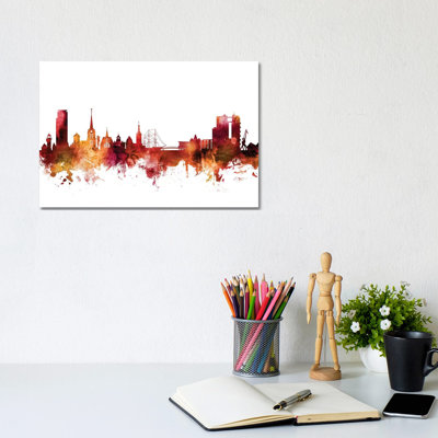 Halmstad, Sweden Skyline by Michael Tompsett - Wrapped Canvas Gallery-Wrapped Canvas Giclée
