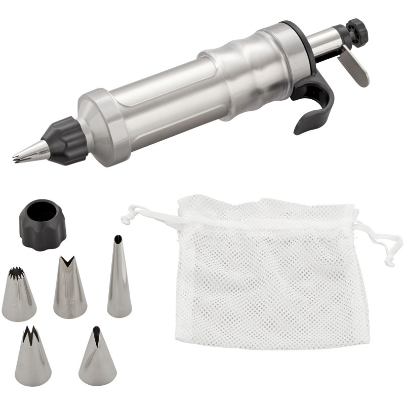 Wilton Stainless Steel Dessert Decorator Pro with 6 Tips