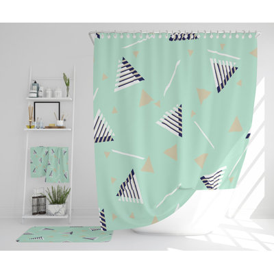 Naznin Polyester Shower Curtain Set