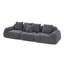 Canapé modulaire surdimensionné en L en velours courbé Nimbus-127381339