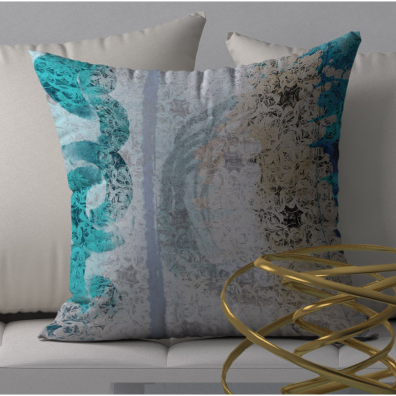 Housse de coussin décorative carrée en forme de grossissement, 18 po x 18 po